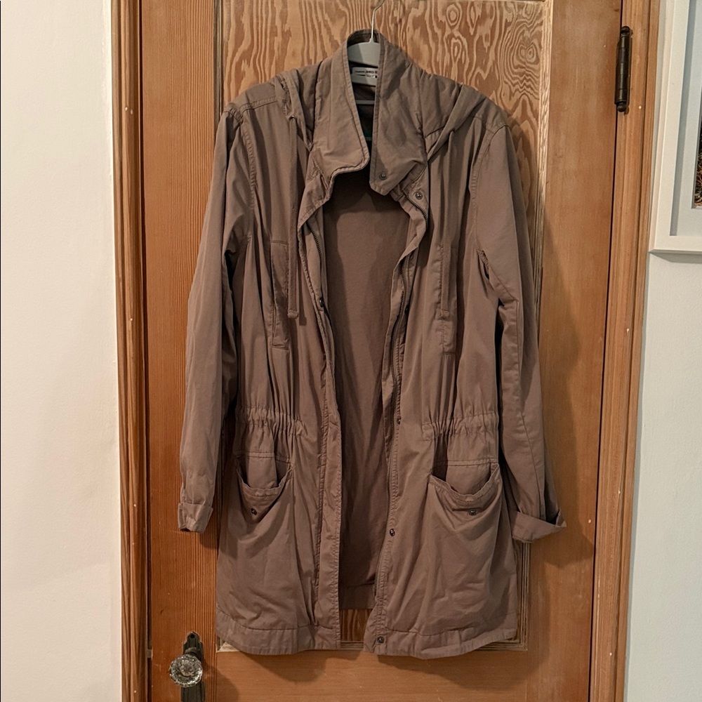James Perse Taupe Utility Jacket